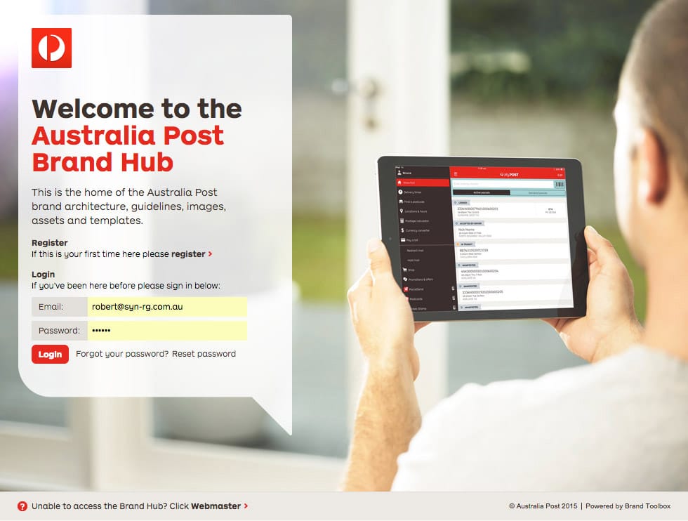 Auspost Login Page