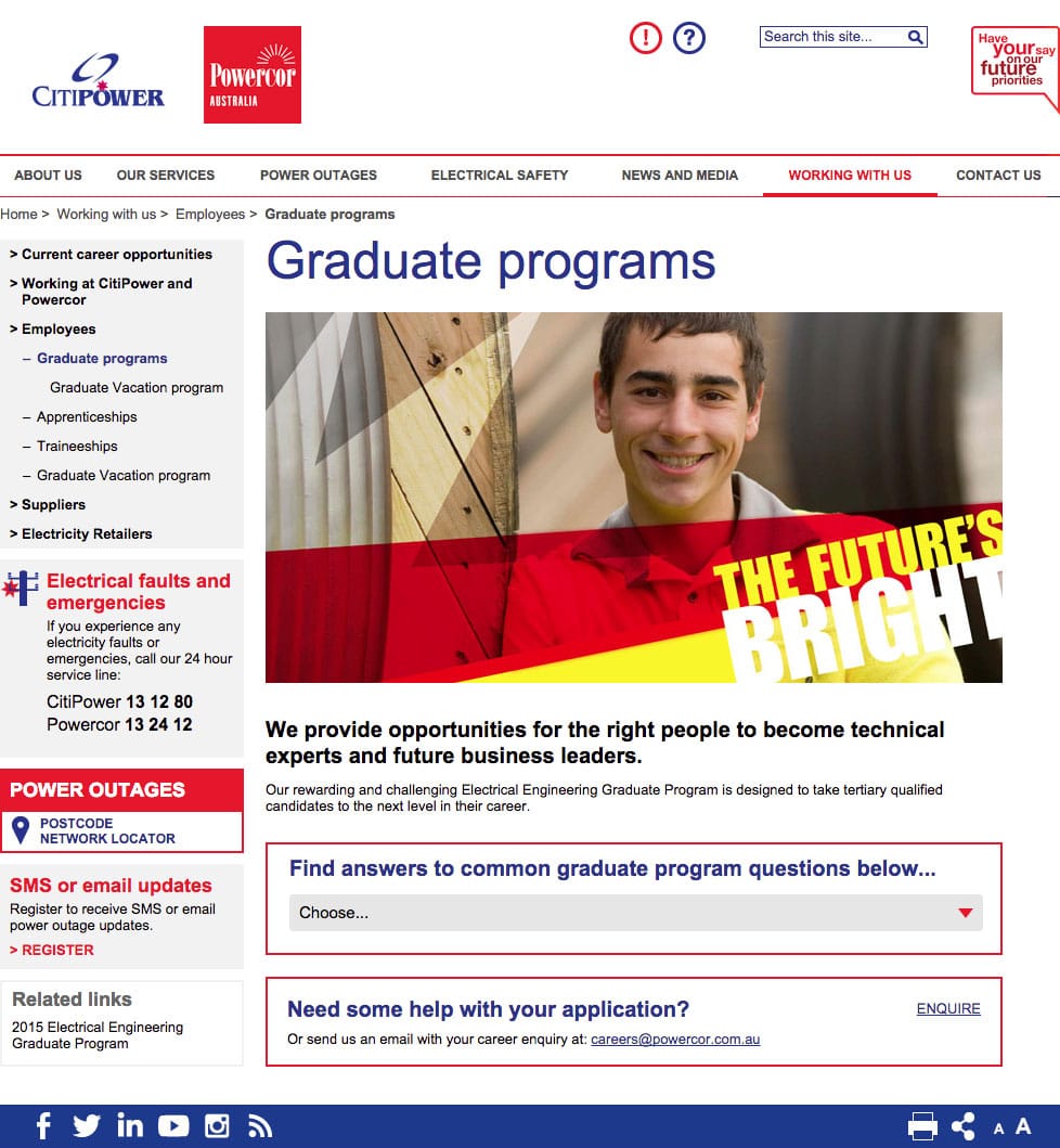 Powercor Graduates Page